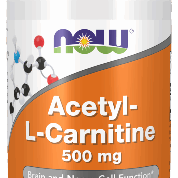 NOW Foods ACETYL L-CARN 500mg 50 VCAPS