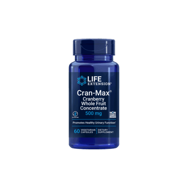 Life Extension Cran-Max® 500 mg, 60 vegetarian capsules