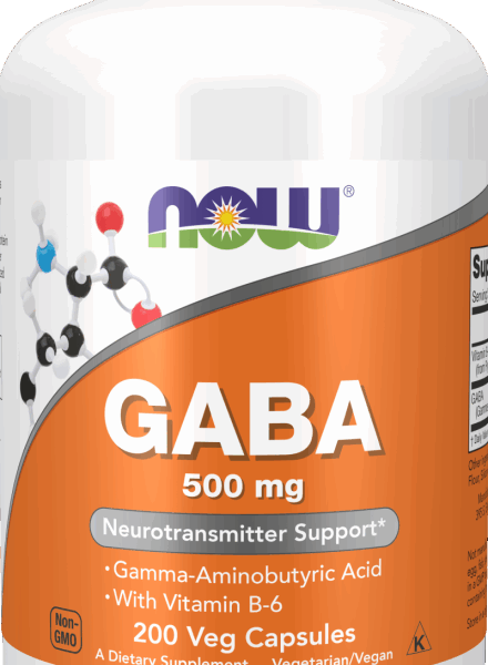 NOW Foods GABA 500mg 200 VCAPS