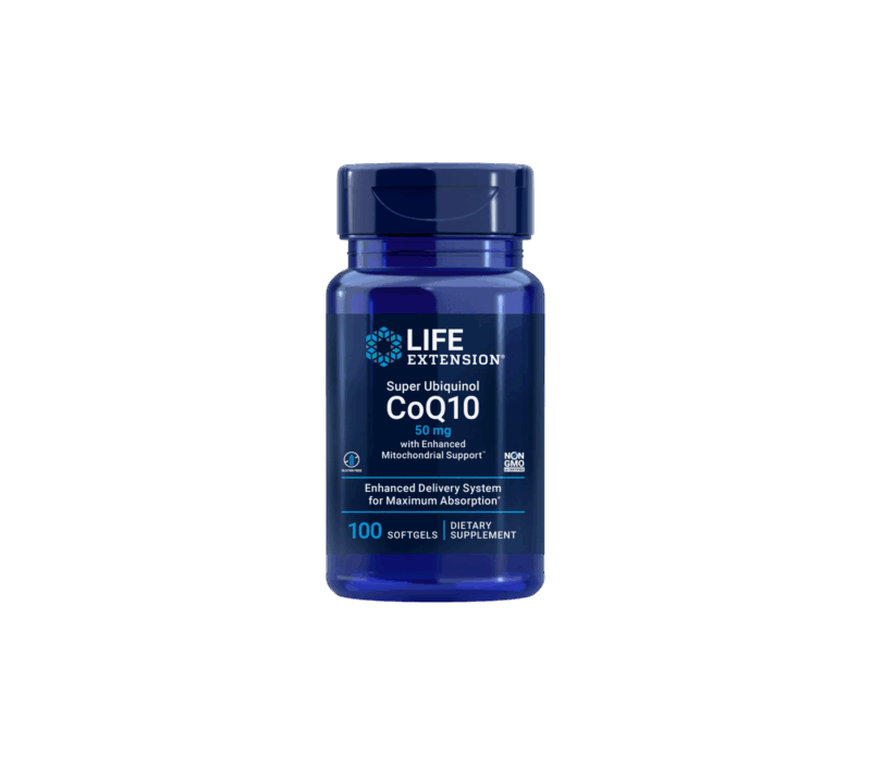 Life Extension Super Ubiquinol CoQ10 with Enhanced Mitochondrial Support™ 50 mg, 100 softgels