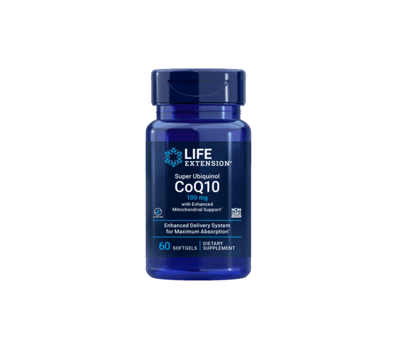 Life Extension Super Ubiquinol CoQ10 with Enhanced Mitochondrial Support™ 100 mg, 60 softgels
