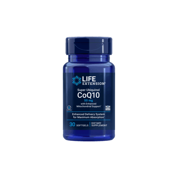 Life Extension Super Ubiquinol CoQ10 with Enhanced Mitochondrial Support™ 50 mg, 30 softgels