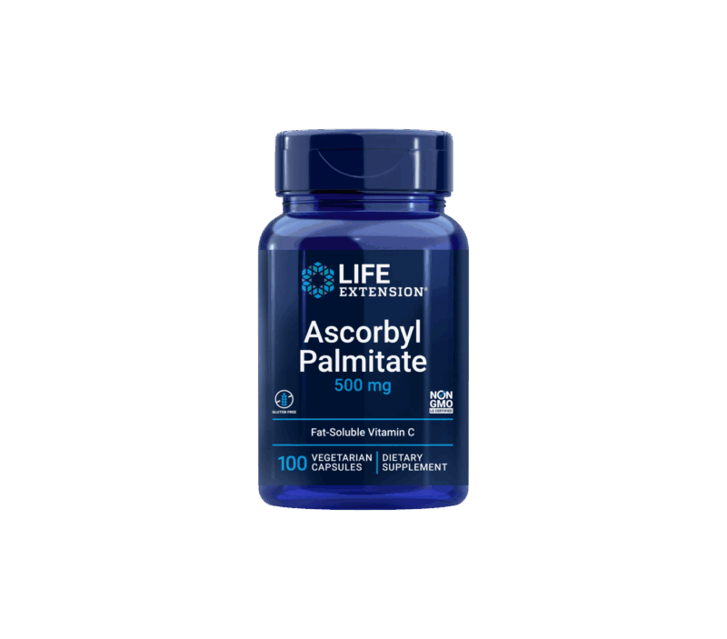 Life Extension Ascorbyl Palmitate 500 mg, 100 vegetarian capsules