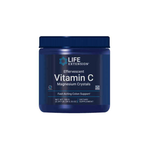 Life Extension Effervescent Vitamin C Magnesium Crystals 180 grams