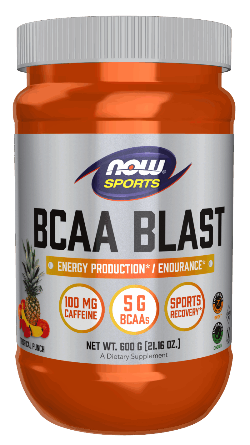 NOW Foods BCAA BLAST PWD TROPICAL PUNCH 600 G