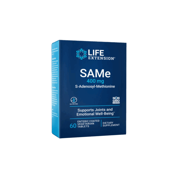 Life Extension SAMe 400 mg, 60 enteric-coated vegetarian tablets