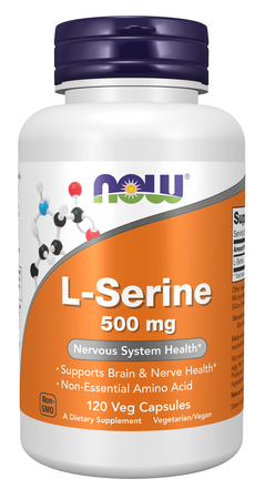 NOW Foods L-SERINE 500mg 120 VCAPS