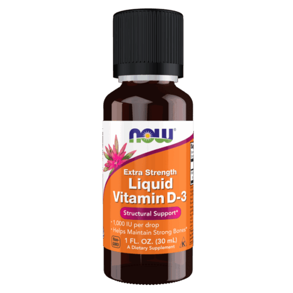 NOW Foods EX STR LIQUID VIT D-3 1,000 IU/DROP 1 FL OZ