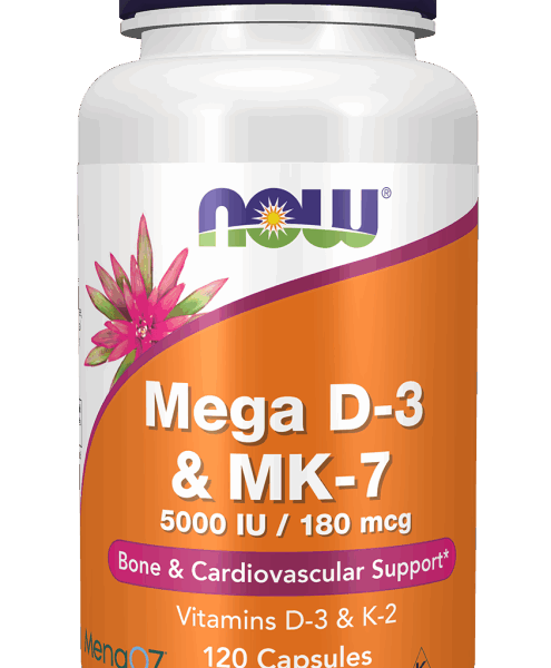 NOW Foods MEGA D-3 & MK-7 60 VCAPS