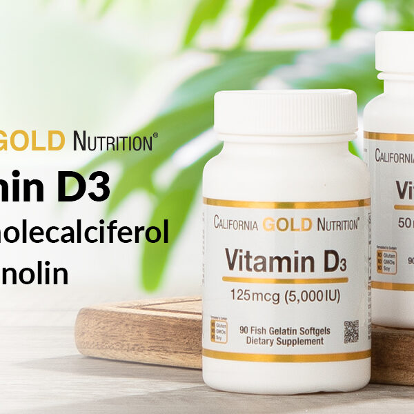 California Gold Nutrition Vitamin D3, 50 mcg (2,000 IU), 90 Fish Gelatin Softgels
