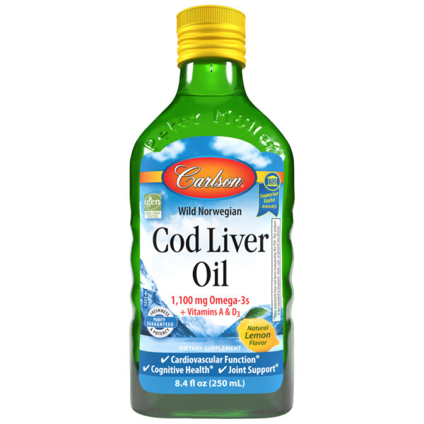 Carlson Laboratories Cod Liver Oil Lemon 150 SG