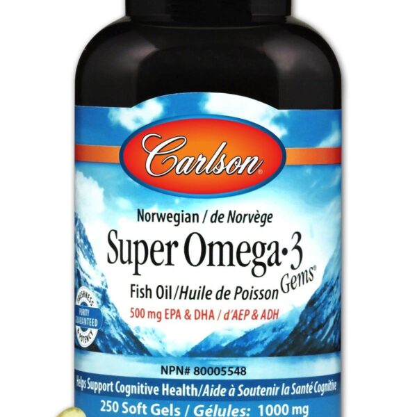 Carlson Laboratories Super Omega-3 Gems 250 SG