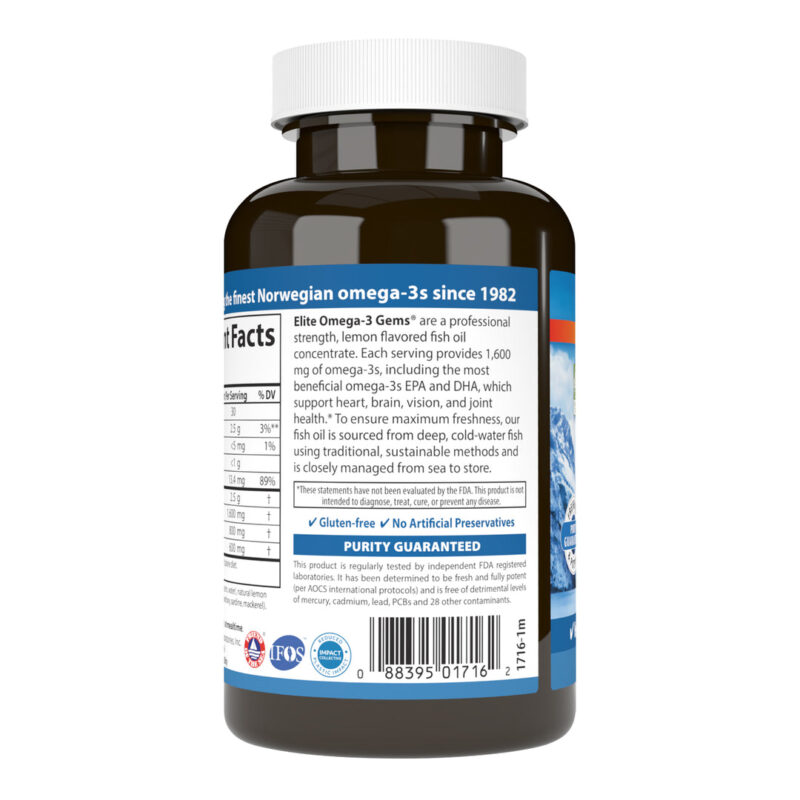 Carlson Laboratories Elite Omega-3+D+K 60+30 SG