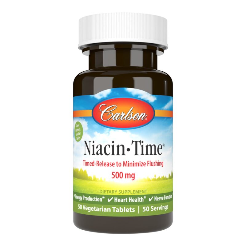 Carlson Laboratories Niacin-Time 50 Tablets