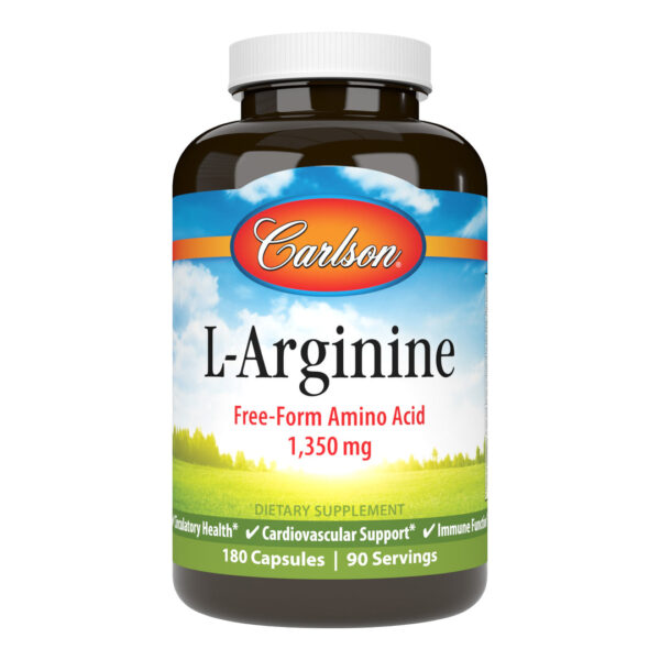 Carlson Laboratories L-Arginine 180 Capsules