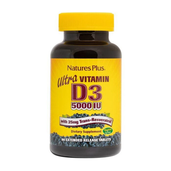 Natures Plus ULTRA VIT D3 5,000 IU + RESV TAB 90