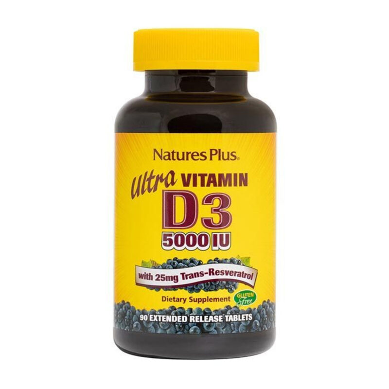 Natures Plus ULTRA VIT D3 5,000 IU + RESV TAB 90