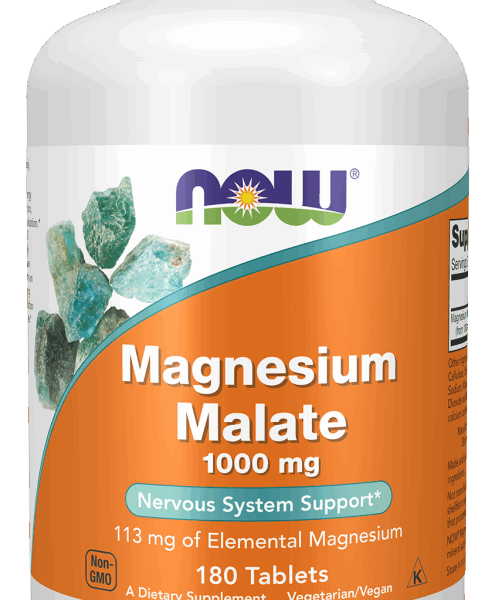 NOW Foods MAGNESIUM MALATE 1000mg 180 TABS