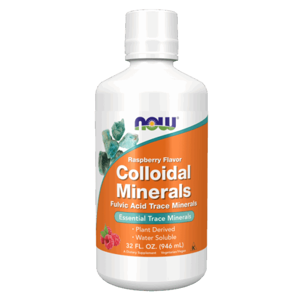 NOW Foods COLLOIDAL MINERALS RASPBERRY 32 OZ