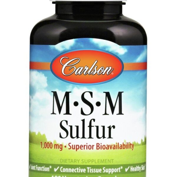 Carlson Laboratories MSM-Sulfur 180 Capsules