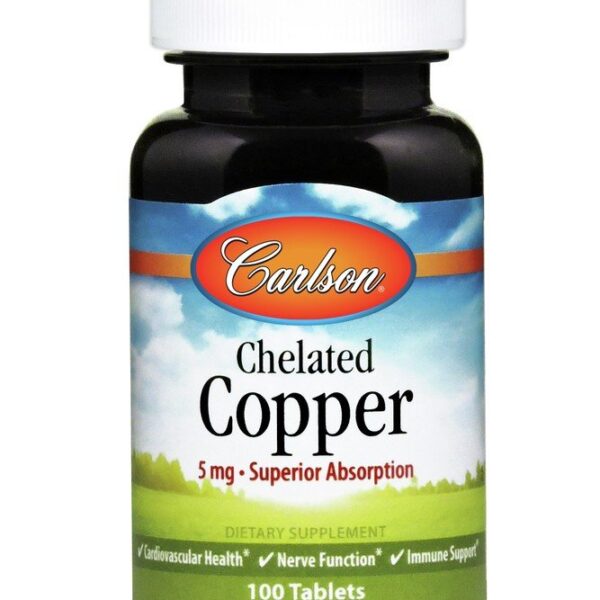 Carlson Laboratories Chelated Copper 100 Tablets