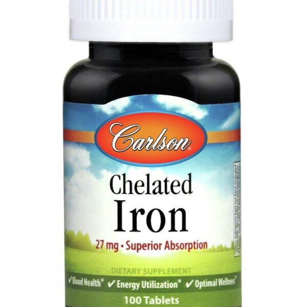 Carlson Laboratories Chelated Iron 100 Tablets