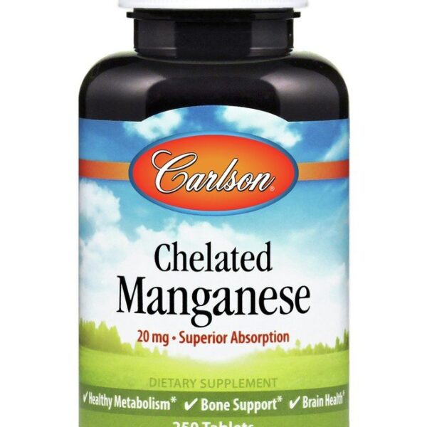 Carlson Laboratories Chelated Manganese 250 Tablets