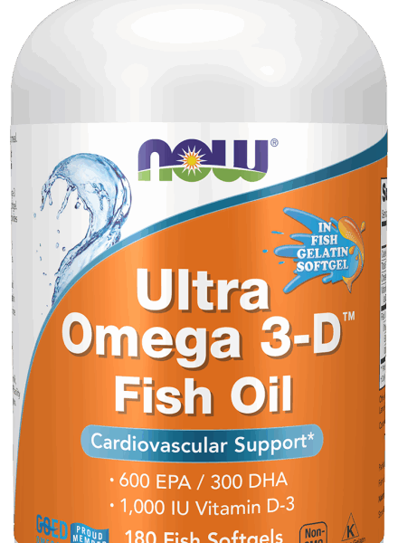 NOW Foods ULTRA OMEGA 3-D SOFTGELS 180 FSG