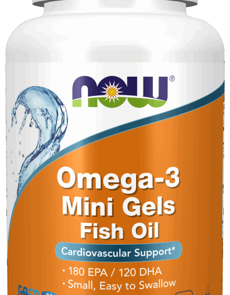 NOW Foods OMEGA-3 MINI GELS 500 MG 180 SGELS