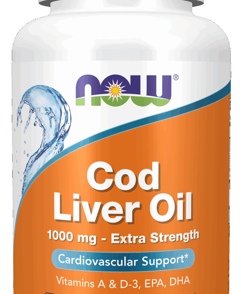 NOW Foods COD LIVER OIL 1,000MG 180 SGELS