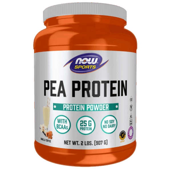 NOW Foods PEA PROTEIN VANILLA TOFFEE 2 LBS