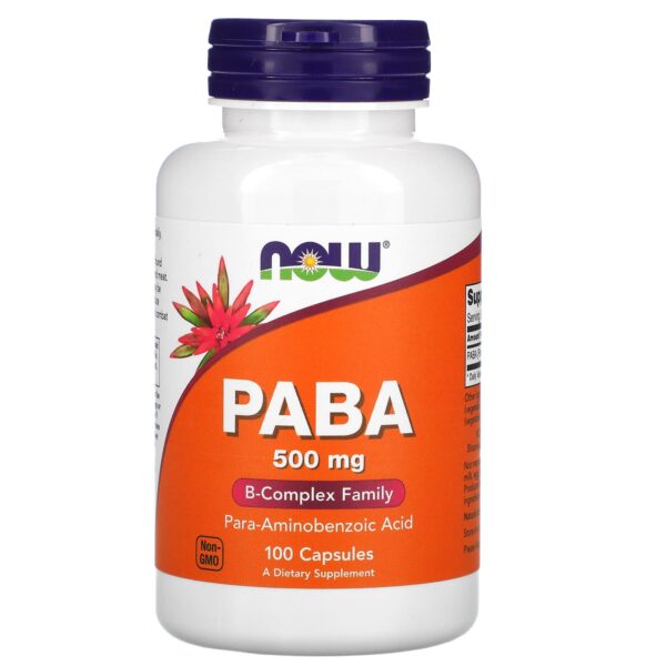 NOW Foods PABA 500mg 100 CAPS