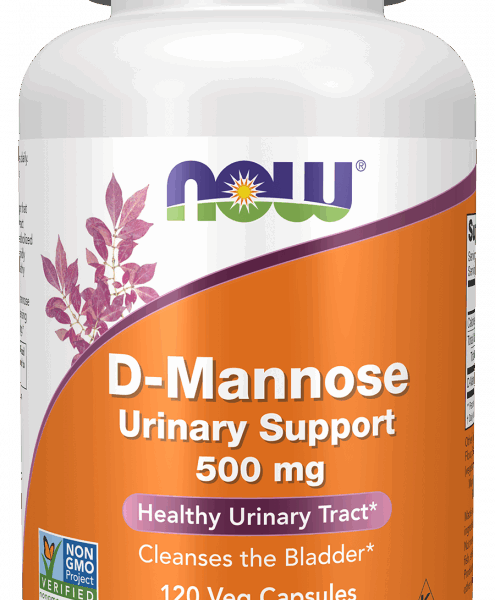 NOW Foods D-MANNOSE 500MG 120 VCAPS