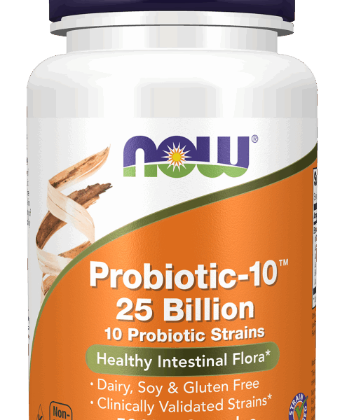 NOW Foods PROBIOTIC-10 25 BILLION 50 VCAPS