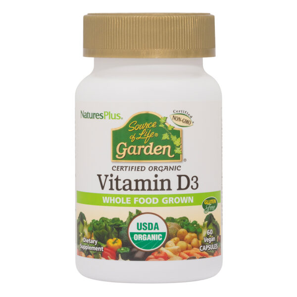 Natures Plus SOL GARDEN ORGANIC VIT D3 5000 IU CAP 60