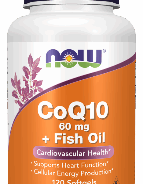 NOW Foods CoQ10 60mg with Omega-3 120 SGELS