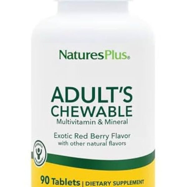 Natures Plus ADULT CHEWABLE MULTI RED FRUIT 90