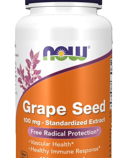NOW Foods GRAPE SEED ANTI 100mg 100 VCAPS