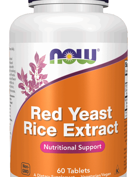 NOW Foods RED YEAST RICE EXTRACT 1200MG 60 TABS