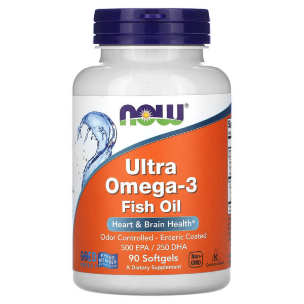 NOW Foods ULTRA OMEGA 3 FISH OIL 90 SGELS