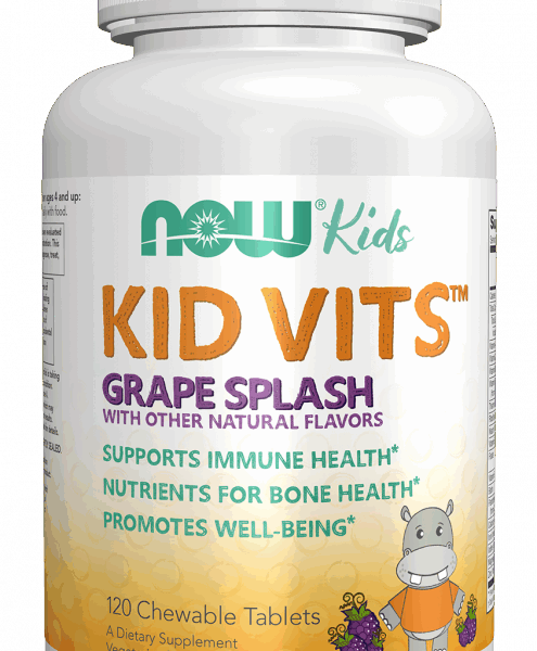 NOW Foods KID VITS(TM) - GRAPE SPLASH 120 TABS