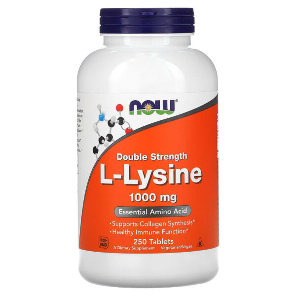 NOW Foods L-LYSINE 1000mg 250 TABS