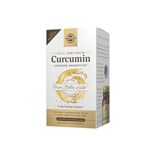 Solgar Full Spectrum Curcumin Liquid Extract Softgels