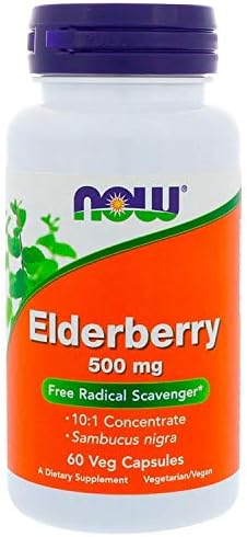 NOW Foods ELDERBERRY 500mg 60 VCAPS