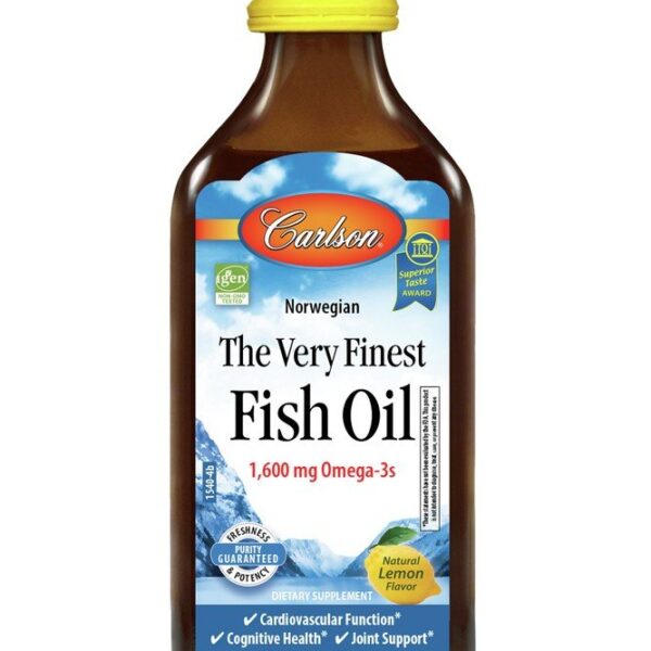 Carlson Laboratories Very Finest Cod Oil 200mL Lemon