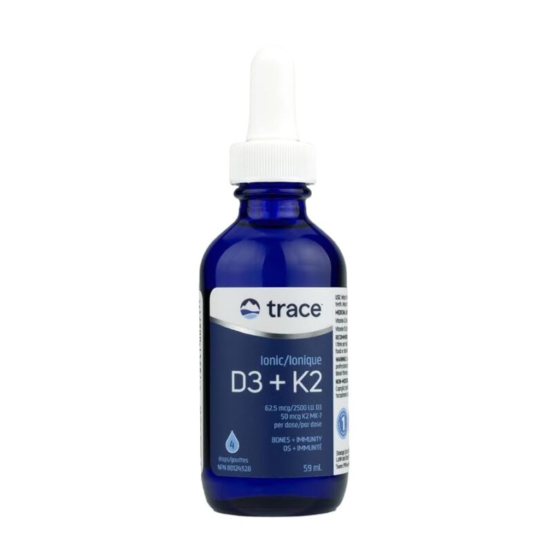 Trace Minerals Ionic D3+K2 - Exclusive LIQUID Unflavored