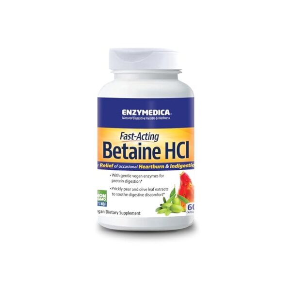 Enzymedica Betaine HCl 60 caps