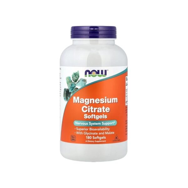 NOW Foods MAGNESIUM CITRATE 134mg 180 SGELS