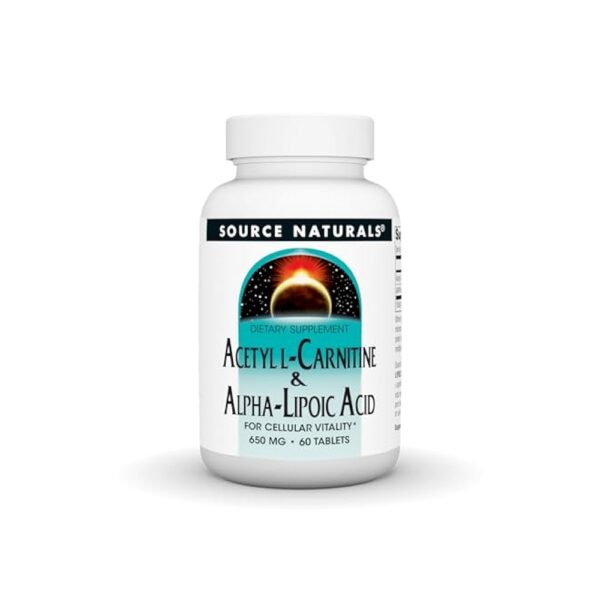 Source Naturals Acetyl L-Carnitine & Alpha-Lipoic Acid 650 mg