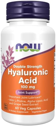 NOW Foods HYALURONIC ACID 100MG 2X PLUS 60 VCAPS